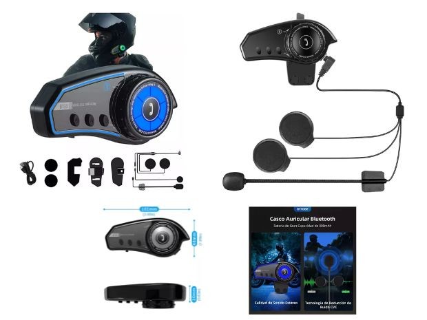 &u++ INTERCOMUNICADOR AURICULAR BLUETOOTH MOTO CASCO JYD-BT35